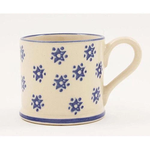 BRIXTON POTTERY NEW HANDMADE 250ml POTTERY MUG - Snowflake - Image 1 of 1