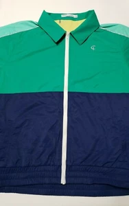 Criquet Mens XXL Full Zip Retro Centre Court Color Block Jacket  - Picture 1 of 12