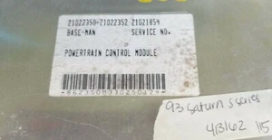 21022350 Saturn SERIE S 1993 ECU ECM Ordenador - Imagen 1 de 4