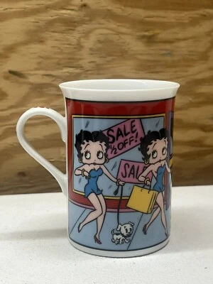 Taza coleccionista porcelana fina Danbury Mint Betty Boop Shopping Spree Betty Foto 1 de 4
