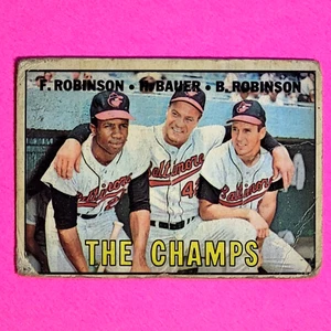 1967 O Pee Chee OPC #1 The Champs Orioles Frank Brooks Robinson, Hank Bauer - F - Picture 1 of 2