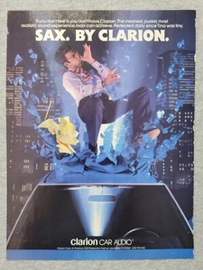 1988 Magazine Advertisement Page Clarion Car Audio Sax. By Clarion Print Ad - Picture 1 of 1