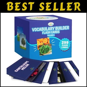 300 Vocabulary Builder Flashcards for Speech Therapy, ESL, & Autism Learning - Picture 1 of 10