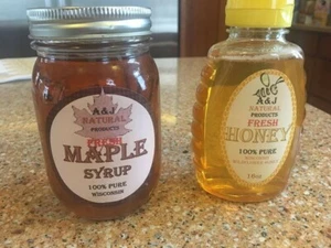 Fresh Wisconsin Wildflower Honey-16 OZ Squeeze bottles $9.00 each (50 available) - Picture 1 of 4