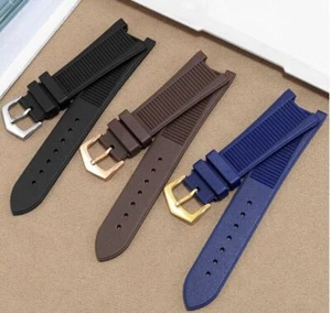25x13mm For Patek Philippe Nautilus 5711 5726 5712g 5980 Rubber Band Watch Strap - Picture 1 of 13