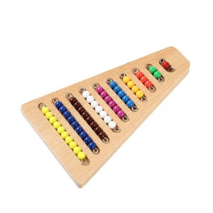 Montessori Math Materiali Per Matematiche Colorate Perline Scale In Anticipo - Foto 1 di 6
