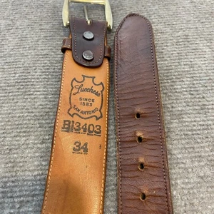 Cinturón Lucchese Estilo Occidental Marrón BL3403 Cuero Marrón San Antonio TX Hombres 32 - Imagen 1 de 8