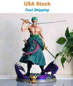 One Piece Zoro Roronoa Anime Action Figure Statua Collezione Giocattolo Regalo 8'' - Foto 1 di 14