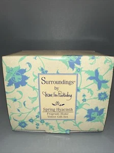 VTG NEW SURROUNDINGS by DIANE VON FURSTENBERG SPRING HYACINTH VOTIVE GIFT SET - Picture 1 of 7