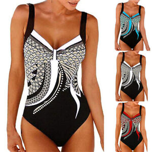Women Lady Swimwear Tummy Control Monokini Bikini Swimming Costume Swimsuit