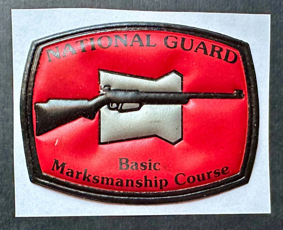 Parche de vinilo adhesivo insignia curso básico de puntería de la Guardia Nacional Foto 1 de 1