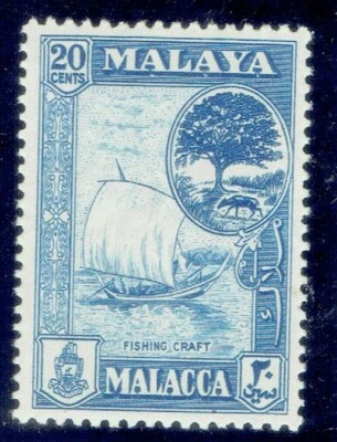 Árbol y ratón MALAYA (Malaca) 1960 20c CV $2,25 Foto 1 de 2