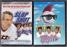 Slap Shot 1977/Major League 1989 DVD Double Feature Hockey Baseball￼