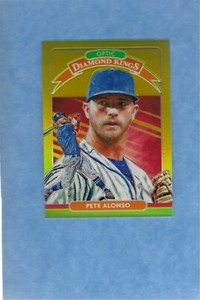 PETE ALONSO 2020 Donruss Optic DIAMOND KINGS LIME GREEN PRIZM #7