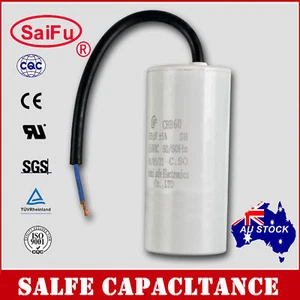 CBB60 Appliance Motor Run Capacitor wire Lead AC 450V 50/60Hz 35uF OZ SELLER - Picture 1 of 3