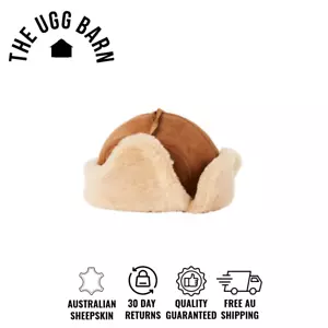 Windward Luxury Australian Sheepskin Aviator Hat with Tie | Warmth & Comfort - Picture 1 of 3
