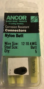 Ancor 230120 12-10 AWG Corrosion Resistant Nylon Butt Connectors - 5 Pack - Foto 1 di 4