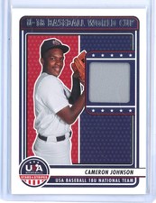 2023 CAMERON JOHNSON PANINI USA STARS & STRIPES U-18 WORLD CUP JERSEY RELIC!!