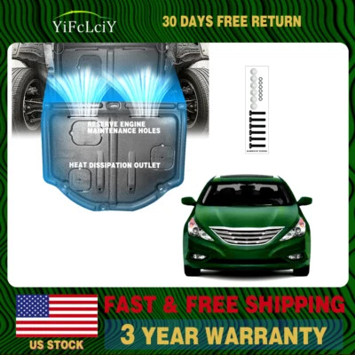 Protector contra salpicaduras del motor delantero para Hyundai Sonata 2012-2013 Foto 1 de 4