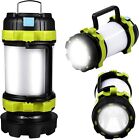 Portable LED Camping Torch Rechargeable Lantern Night Light Tent Lamp Power Bank