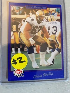 Chris Walby - 1991 Jogo CFL Football Card #148 - Picture 1 of 2