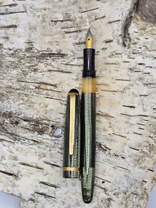 Vintage Füllfederhalter Green mit Bicolor Feder in Federstärke EF - Bild 1 von 10