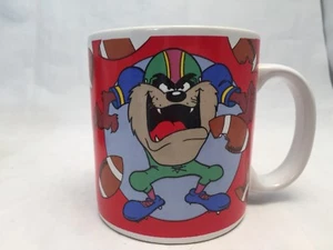 Vintage Looney Tunes Tazmanian Devil Fußball Tasse von Sakura Warner Bros 1994 - Bild 1 von 5