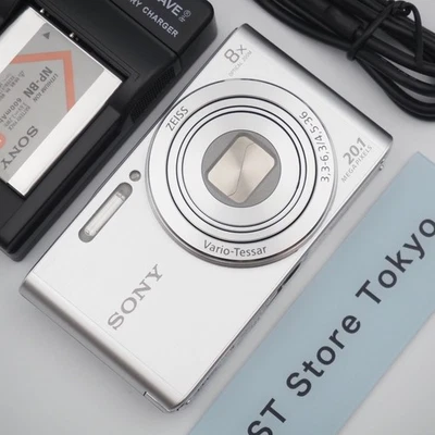 [N Mint] SONY Cyber-shot DSC-W830 Silver Digital Camera w/Battery Charger - Image 1 of 4