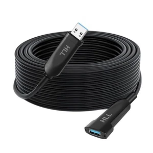USB Verlängerungskabel 50 Fuß Glasfaser Verlängerungskabel Typ A Stecker auf Buchse - Bild 1 von 7