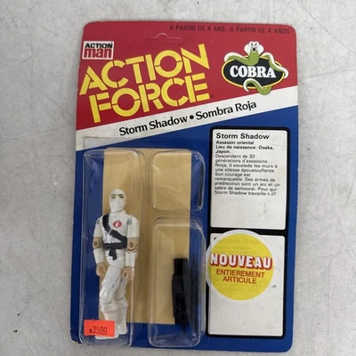 GI JOE 1985 ACTION FORCE STORM SHADOW SIN USAR, EN CAJA Foto 1 de 3