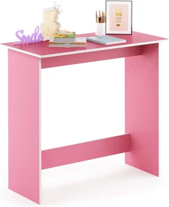 Simplistic Scrivania per Computer, Legno, Rosa, 39.37 X 80 X 75.57 Cm - Foto 1 di 12