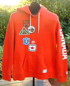 London 2012 OLYMPIC TEAM CANADA Hoodie Womens Large Red Pullover New With tags