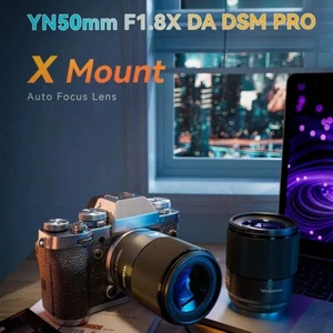 YONGNUO YN50mm F1.8X DA DSM Pro APS-C AF Camera Lens For Fuji XF X-T3 X-H1 X-Pro - Picture 1 of 6
