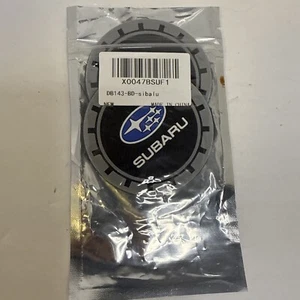 New 2pc Subaru Cup Coasters Black Blue Gray And White - Bild 1 von 1