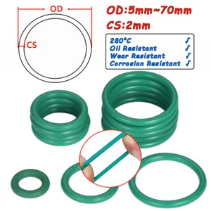 O-Ring Waterproof O Ring Oil Resistant Gasket Heat-Resistant Washer Rings 2mm - Picture 1 of 8