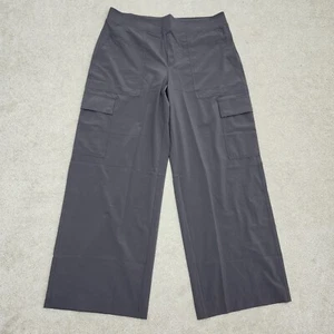Pantalón cargo Athleta 16 Brooklyn Heights tiro alto pierna ancha esquisto púrpura gris - Imagen 1 de 11