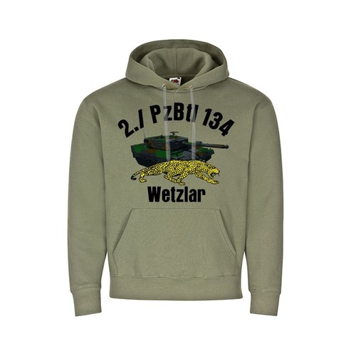 VETEMENTS Felpa con cappuccio 2 pzBtl 134 battaglione carri armati compagnia esercito tedesco #38599