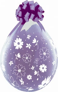 Verpackungsballons Daisy & Dots Gänseblümchen Punkte 45cm 18 In 25 Stk Qualatex - Bild 1 von 1