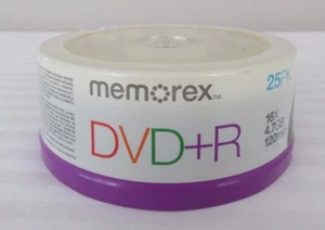 Neu Memorex DVD+R 16x 4,7GB 120 Minuten 25 Stück - Bild 1 von 4