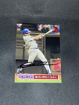 Rafael Bournigal 1994 Topps Stadium Club #500 Los Angeles Dodgers Signed Card - Image 1 of 3