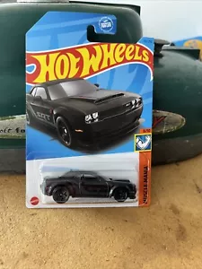 Hot wheels 18 Dodge Challenger SRT Demon #151 Muscle Mania 6/10 2023 Black - Picture 1 of 2