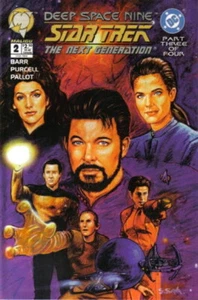 Star Trek Deep Space Nine/The Next Generation Comic Book #2 Malibu 1995 VERY FN - Picture 1 of 1