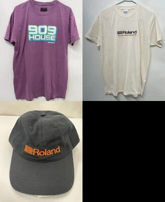 Roland электронные музыкальные инструменты мужской L лот из 3 909 дом футболка шляпа EDM - Изображение 1 из 4