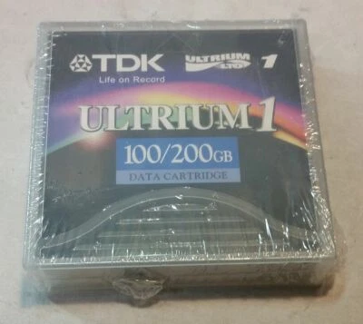 TDK Ultrium LTO 1 100GB/200GB Tape Data Cartridge NEW Sealed - Image 1 of 3