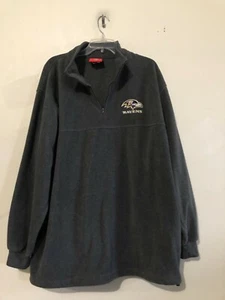 NFL Baltimore Ravens Size XL 1/4 Zip Fleece Sports Apparel Long Sleeves Unisex - Picture 1 of 9