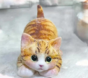 Soft Laying Cat Animal Squishy Squeezable Anti Stress Anxiety Relief Fidget Toy - Picture 1 of 1
