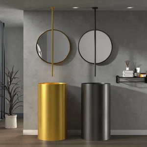 Sensor Shower Ceiling Mounted Water Drop Bathroom Sink Faucets Basin Mixer Tap - Picture 1 of 29