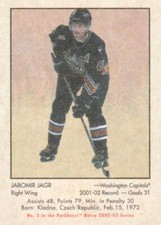 2002-03 Parkhurst Retro Hockey Mini #3 Jaromir Jagr
