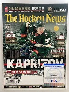 KIRILL KAPRIZOV Signed Autograph The Hockey News Magazine Wild PSA/DNA Certified - Picture 1 of 3