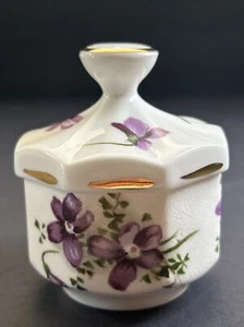 Hammersley (Victorian Violets) 2.5” X 1.75” OCTAGONAL TRINKET BOX & LID - Picture 1 of 12